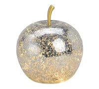 Wurm Lampe pomme avec tige dorée et guirlande lumineuse LED, lampe décorative, lampe de table, lampe en forme de pomme
