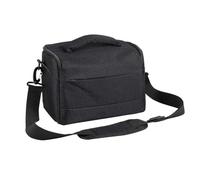 WURMONE Sacoche pour appareil photo reflex numérique - Sac à bandoulière avec housse de protection contre la pluie - Pour appareils photo Canon Nikon Sony et accessoires - Noir, Noir , Moderne
