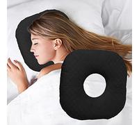 Wuronsa Oreiller de piercing d'oreille pour les personnes dormant sur le côté, oreiller avec trou d'oreille pour CNH et douleurs d'oreille, inflammation d'oreille, escarres, oreiller de sommeil