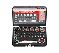 Wurth 096511310 Lot de 31 clés à cliquet avec embouts