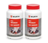 Wurth Lot de 2 Convertisseurs de Rouille 1L Pro | Traitement Antirouille Peignable après 3H, Formule Éco à Base Dispersible, Protection Durable