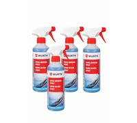 Wurth Lot de 4 Sprays Dégivrants Haute Performance pour Pare-Brise et Vitres - Action Instantanée - Anti-Givre Longue Durée - Pour Voiture, Camion et Rétroviseurs