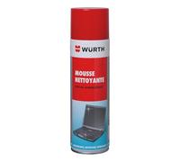 Wurth Mousse Nettoyante Bureautique Antistatique 500ml - Nettoyant Écran, Clavier et Plastique Haute Efficacité - Formule Désincrustante sans Traces pour Informatique et Surfaces Verticales