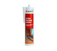 WURTH Silicone neutre A9 BAS blanc - 310 ml - Mastic professionnel pour aluminium, PVC et construction générale (1)
