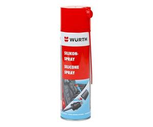 Wurth Spray Silicone Professionnel 500 ml - Lubrifiant Incolore pour Joints Caoutchouc, Plastiques et Métaux - Protection Anti-Gel, Anti-Grincement et Hydrofuge - Entretien Automobile et Maison