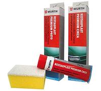 WURTH Teinture restauratrice pour plastiques PLAST-PT - 75 ml - Rénovateur de pare-chocs et moulures - Finition professionnelle - (Gris)