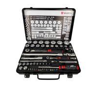 Clé de douille 56-TLG 1/4 + 1/2 pouces dans la valise