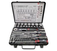 WURTH Zebra Jeu de clés clés de serrage et clés à douille 1/4 + 1/2"", 59 éléments