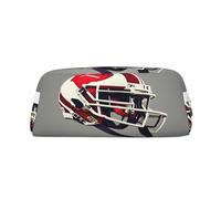 WURTON Grande trousse à crayons polyvalente avec fermeture éclair - Imprimé football américain - Pour adultes - Pour le bureau et les voyages