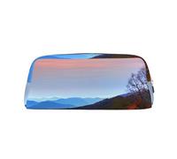 WURTON Grande trousse à crayons polyvalente avec fermeture éclair - Motif montagnes - Pour adultes - Pour le bureau et les voyages
