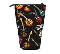 WURTON Guitars-standard-scale-2_00x Trousse à crayons télescopique pour fournitures, rangement de maquillage de bureau, Noir , Taille unique