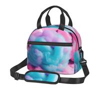 WURTON Sac à déjeuner isotherme polyvalent avec imprimé barbe à papa rouge pour homme et femme