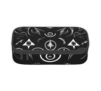 WURTON Trousse à crayons avec symboles Supernatural - Noir - Grande capacité - Trousse à crayons multifonction pour adultes