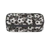 WURTON Trousse à crayons de grande capacité avec imprimé football et mer pour adultes