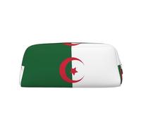 WURTON Trousse à crayons multifonction avec imprimé drapeau de l'Algérie - Trousse à crayons élégante avec fermeture éclair