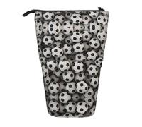 WURTON Trousse à crayons télescopique avec imprimé football marin - Sac de rangement polyvalent - Pour le bureau et les adultes