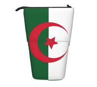 WURTON Trousse télescopique avec drapeau de l'Algérie - Pour ranger des articles de papeterie - Pour adultes