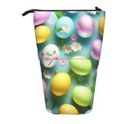WURTON Trousse télescopique avec imprimé Happy Easter Holiday - Polyvalente - Pour le bureau et les adultes, Noir , Taille unique
