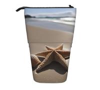 WURTON Trousse télescopique polyvalente avec motif étoile de mer, coquillages, plage de sable et cadeau pour adultes