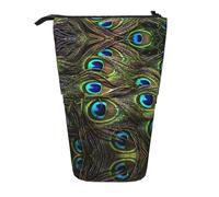 WURTON Trousse télescopique pour crayons - Motif paon frais - Polyvalent - Pour le bureau et les adultes