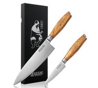 Coffret Wusaki 2 couteaux chef + office Fujiko manche olivier Wusaki