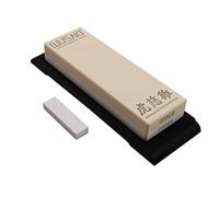 Wusaki SUEHIRO - Pierre à Aiguiser Japonaise Fabriquée par Suehiro en Céramique Double Face Grains 3000/8000 - Vendu avec sa Pierre Nagura