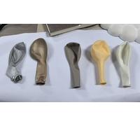 Wusboo Lot de 120 ballons d'anniversaire de 30 cm - Champagne or, argent, gris, blanc et ivoire avec 3 rubans, pour mariage, anniversaire, jubilé et arche de ballons
