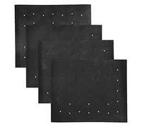 WUSHIER 4Pcs 40x33cm Tapis de Barbecue, Tapis de Barbecue Antiadhésif avec Trous, Revêtement PTFE pour Grils à Charbon Électriques à Gaz, Accessoire de Cuisine de Camping de Pique-Nique