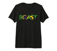 Wushu Karaté Ju-Jutsu Kung-Fu Brésil Drapeau Capoeira T-Shirt Haut de Gamme
