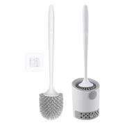 Wusideday Brosse De Toilettes - Brosse Récurante pour Toilettes Et Support pour Salle De Bains | Support Mural pour Fournitures De Nettoyage pour Maison Appartement Bureau Et Restaurant