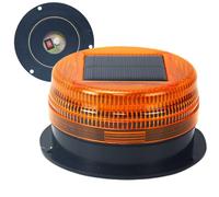 Wusideday Gyrophare D'avertissement LED, Voyant D'avertissement Solaire LED, Lampe D'avertissements De Construction, Balise Lumineuse Avec Base Magnétique Sans Fil Rechargeable