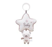Wusideday Hochet Musical pour Bébé - Hochet Lapin Accrochable pour Poussette,Peluche Éducative avec Boîte à Musique Berceuse pour Poussette Landau et Berceau