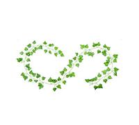 Wusideday Imitation rotin, Faux Lierre, Guirlande de Lierre, Fausses à Suspendre, Guirlande de Lierre Artificiel pour Mariage, Jardin, Verdure Murale