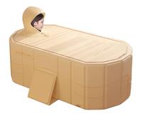 Wusideday portable pour cabine de douche, portable pour adultes | pliante de grande capacité | à remous pour une personne, salle de bain peu encombrante, pour et adultes
