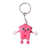 Wusideday Porte-clés mignon pour femme - Porte-clés de dessin animé pour poubelle - pour sac à dos, portefeuille, bagages, sac à main, téléphone, voiture, camion, rétroviseur, école, fête, maison
