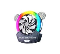 Wusideday Porte-Parfum Pour Bouche D'aération | Diffuseur 360 Degrés Désodorisant Automobile Clip Ventilation | Diffusion de Parfum avec Éclairage LED et Contrôle d'Intensité Ajustable pour Intérieur