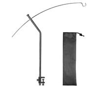 Wusideday Support pour Poteau Lumineux de Camping | Poteau Lumineux Pliant Portable Pour Camping | Accessoire d'Éclairage Réglable pour Randonnée Jardin Plage Barbecue