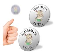 WUSJCOF 1 pièce,Cadeau de naissance pour bébé,Baptême,Pièce de décision pour nouveaux parents,Naissance personnalisé,Baby shower,Gender reveal pour parents,pour future maman/papa/garçon/fille