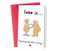 WUSJCOF 1 pièce Carte d'anniversaire humoristique pour homme,ENSEMBLE POUR TOUJOURS,de mariage coquine pour mari et femme,Carte d'amour pour Saint Valentin,anniversaire de mariage (argent)