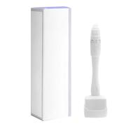 WUSJCOF 1 pièce Tampon Derma Stamp réglable 0-3mm,140 pointes en titane,Microneedling Pen Pro,Soins de la peau du visage et cheveux,Pour la croissance de la barbe et dermaroller cheveux