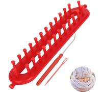 WUSJCOF 1 pièces Kit Tricotin Manuel pour Écharpe, Métier à Tricoter en Plastique, Machine à Tricoter Manuelle, Anneau de Tricot pour Débutants et Amateurs de Tricot (Métier à Tisser la Laine)