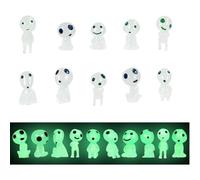 WUSJCOF 10 Pièces Lumineux Arbre Elfes, Mini Figurine, Figurines Fantômes Lumineuses, Résine Ornement Paysage, pour Les Décorations de Maison et du Jardin