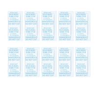 WUSJCOF 10 pièces Réutilisable Gel de Silice, Anti Humidité Silica Gel, Sachet Deshumidificateur, Recharge Absorbeur D'humidité, Perles pour Vêtements, Produits électroniques, Aliments, Bijoux (10g)