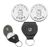WUSJCOF 1pcs de Baptême pour Garçons et Filles, de Naissance, Pièce d'Ange Gardien, pour Futurs Pères et Mères, Lancez une Pièce pour Prendre une Décision (Vient avec Une Protection)