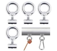 WUSJCOF 4 Arrêts de Barre de Auvent en Acier Inoxydable, Pièces et Accessoires pour Camping-Car, Fourgon, Bateau et Solette