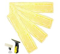 WUSJCOF 4 pièces Tampons accessoires, housse de vadrouille en microfibre de rechange, compatible avec WV2, WV5, WV6 Plus Premium, adaptée aux vaporisateurs, pour l'intérieur, lave, lingette