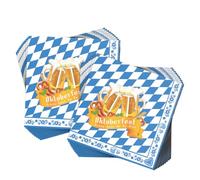 WUSJCOF 40 pièces Serviettes de table bavaroises, 3 plis, Motif Schee dass'd do bist/An Guadn, Idéales pour Oktoberfest, barbecues et autres fêtes (30 x 30 cm) (bleu et blanc)