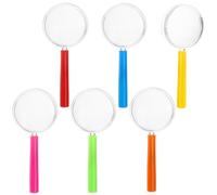WUSJCOF 6 pièces Loupe Ensemble, Couleurs Mélangées, Loupe Enfant, Aux Insecte, Colorée pour Enfants, Loupe de Poche, Grossissement pour Les Etudiants à Etudier, Le Chercheur Détective pour Enfants