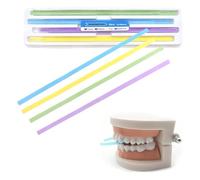 WUSJCOF 60 Pcs Bandes de Polissage Dentaire Papier Abrasif pour Espaces Interdentaires, Polissage des Dents, Finition, Contour, Kit Outils Résistants pour Nettoyage Profond et Hygiène Buccale