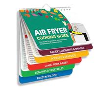 WUSJCOF Accessoires de recettes, aide-mémoire compact pour la température, la durée et la quantité, livre de recettes pour friteuse à air